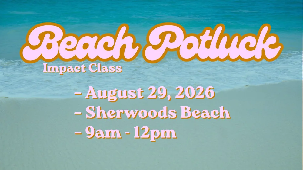 Beach Potluck for the Impact Young Adults class